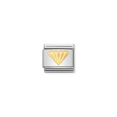 Link Composable Classic en Oro Diamante Link en acero y Oro 750