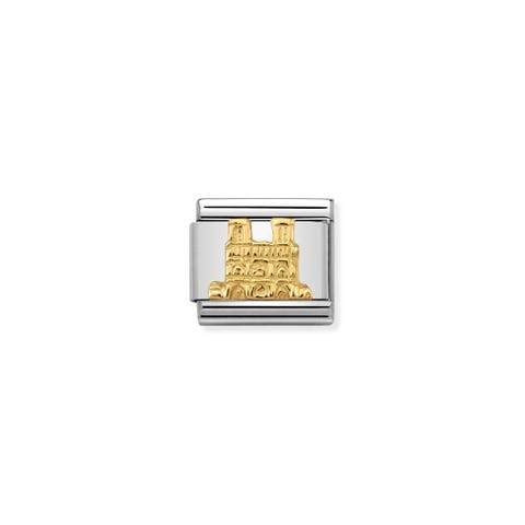 Composable Classic Link Notre Dame Paris Link 750er Gelbgold mit Symboldenkmal von Paris