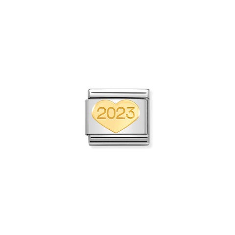 Classic Composable Link  2023, gold Link with 18K gold and date