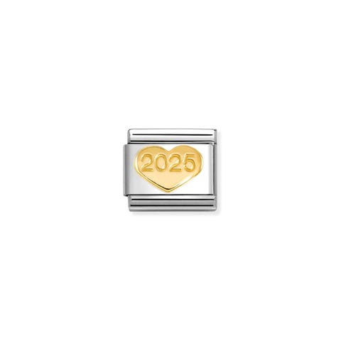 Composable Classic Link, Heart 2025 Link with Heart in yellow bonded gold