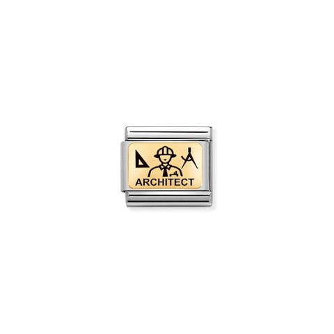 Composable Classic Link Architect Link in stainless steel and 18K gold