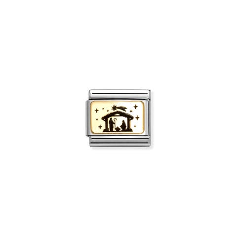 Composable Classic Link, Nativity Stainless steel Link with 18K gold plate