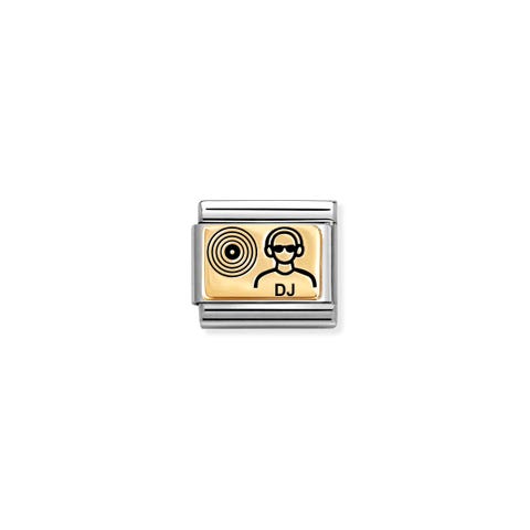 Composable Classic Link DJ Link in stainless steel and bonded yellow gold