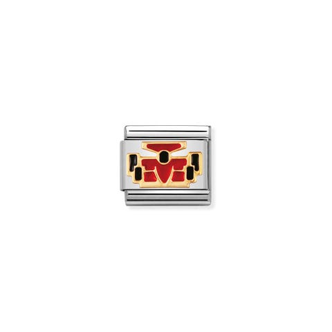 Composable Classic Link Formula 1 Bonded yellow gold and enamel Sports Link
