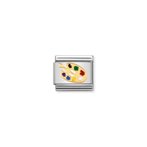 Composable Classic Link Artist's Palette in Enamel Daily Link with Artist's Palette symbol in enamel