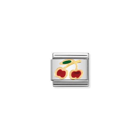 Composable Classic Link Cherries Stainless Steel and enamel Link with Fruits