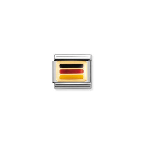 Link Composable Classic Bandera Alemania Link en Oro 750 y esmalte con símbolo de bandera