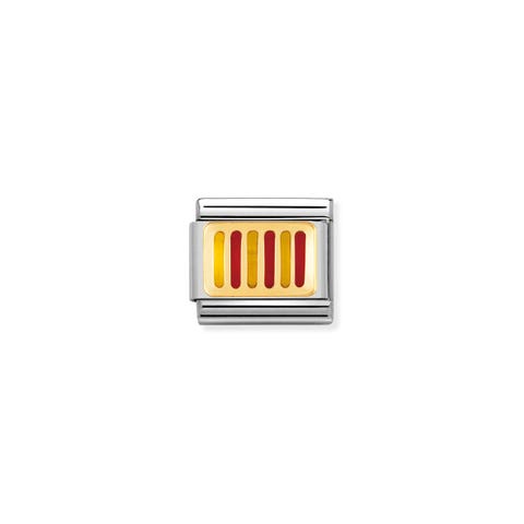 Link Composable Classic Drapeau Catalogne Link avec drapeau européen en Email rouge et jaune
