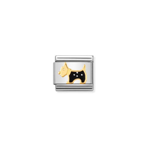 Composable Classic Link Scottish Terrier Stainless steel and bonded yellow gold Link Animals and Pets