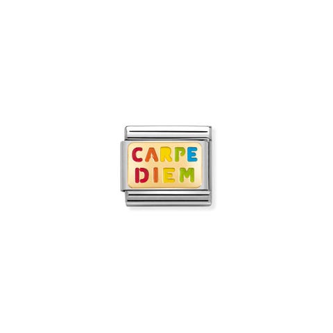 Link Composable Classic Carpe Diem Arc en ciel Link avec inscription colorée