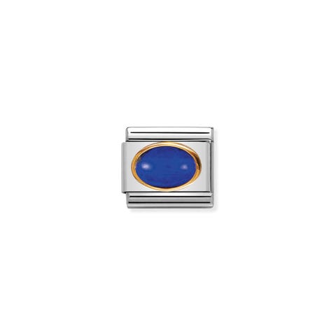 Link Composable Classic in Oro e Lapis Link in Oro 750 e Pietra dura colorata