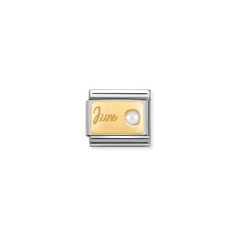 Composable Classic Link June Link with 18K gold and White Pearl
