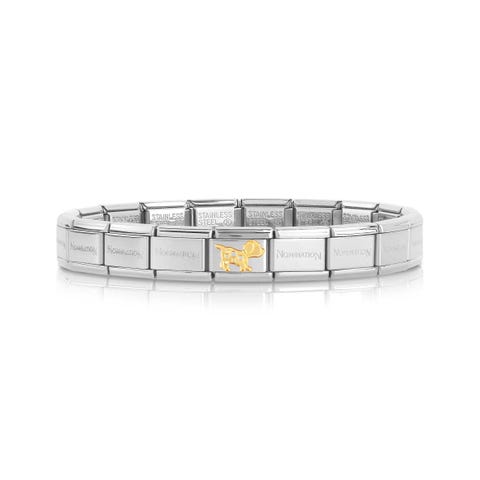 Composable Classic Bracelet with Dog in Gold Bracelet with pet in bonded yellow gold