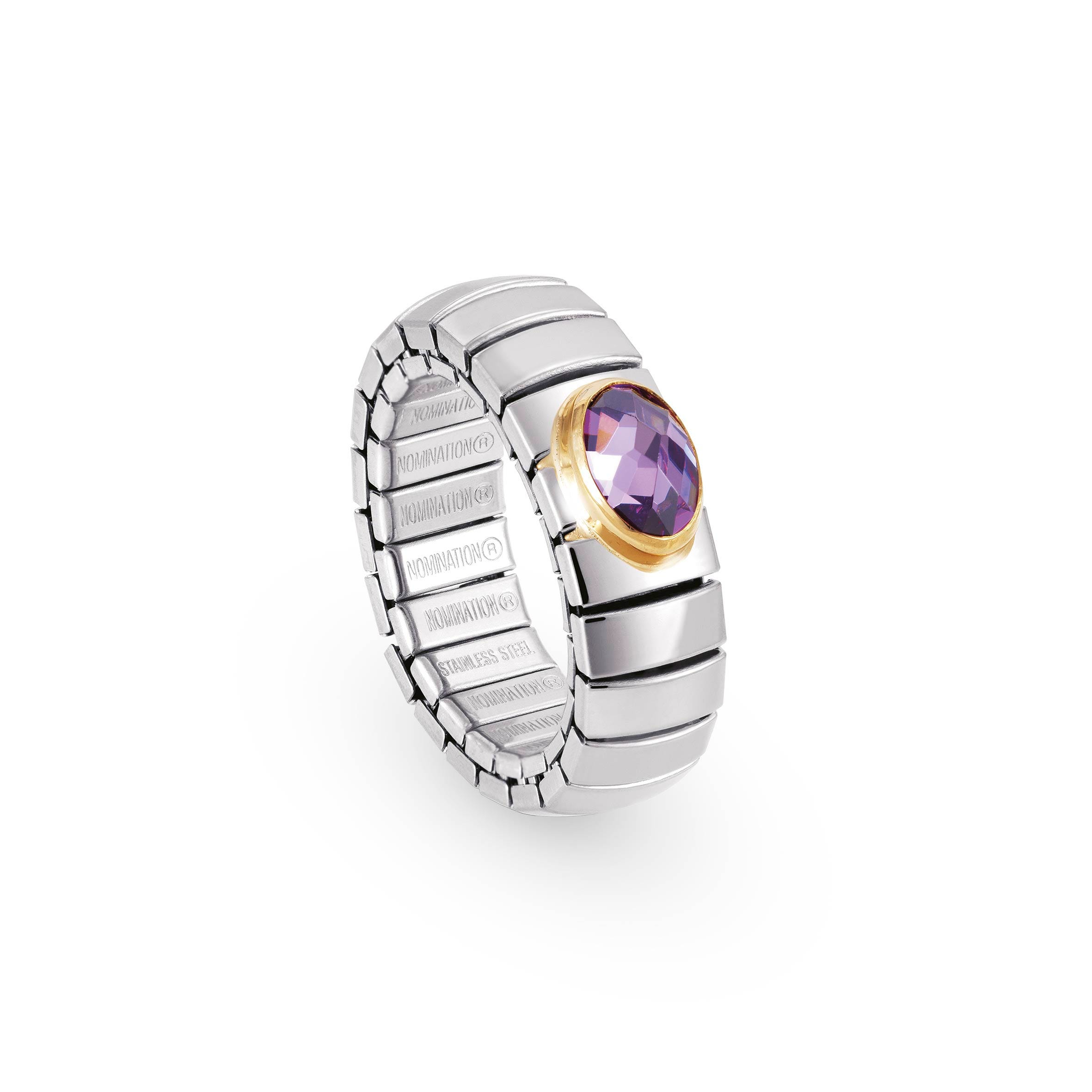 Nomination Anello estensibile con Pietra sfaccettata