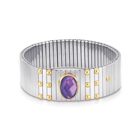 Bracelet Extension en Or et Cubic Zirconiums Bracelet Extension en acier inoxydable avec Pierre