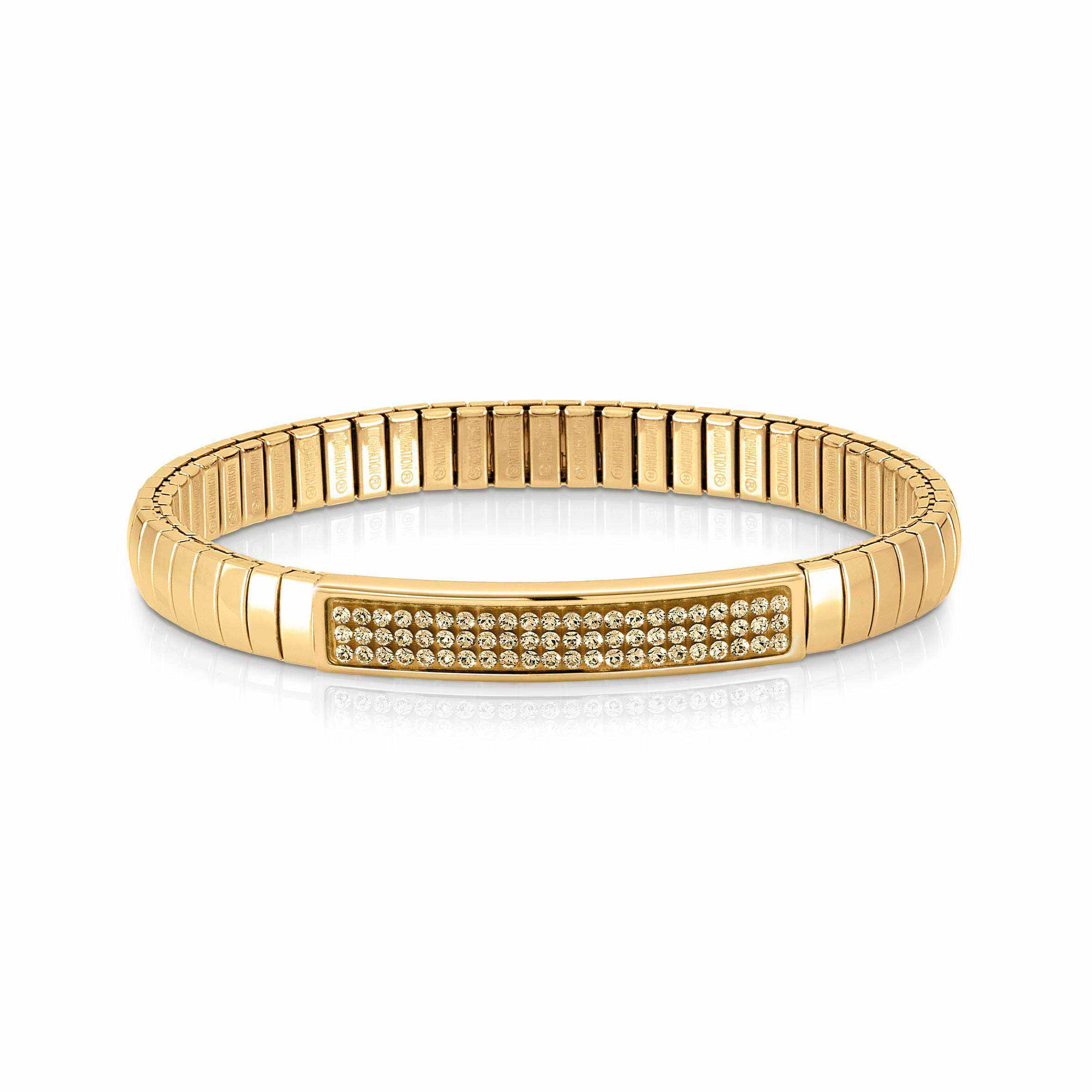 Nomination Bracciale estensibile GLITTER in Oro giallo