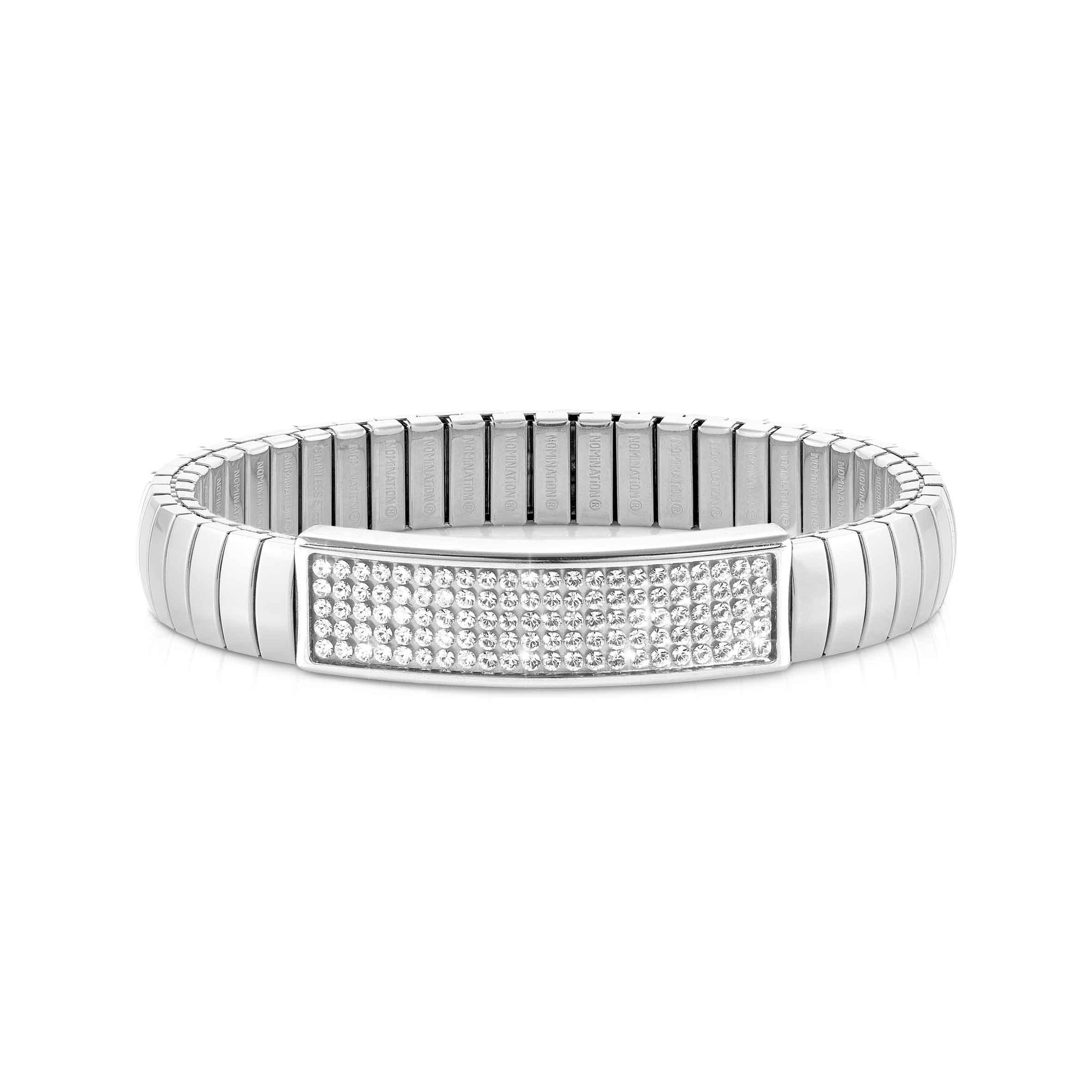 Nomination Bracciale estensibile GLITTER Medium in Acciaio