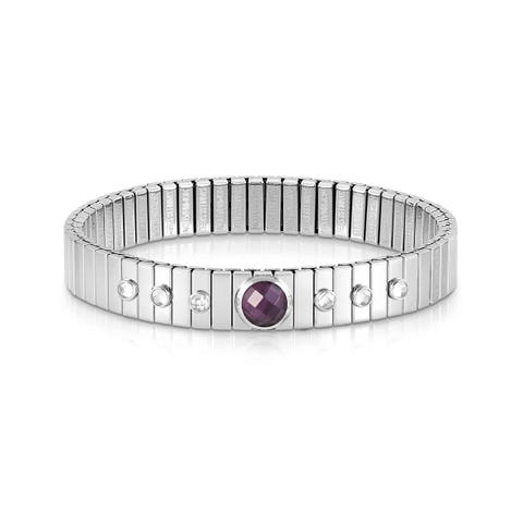 Bracelet XTE Gems en Acier et Zircon Violet Bracelet Edition Limitée Zircon Cubique