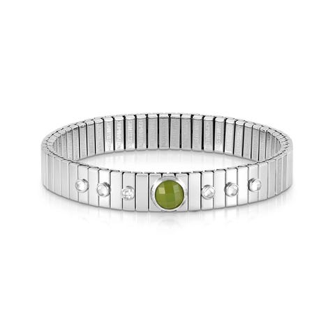 Armband XTE Gems Edelstahl und Zirkonia in Grün Armband Limitierte Stückzahl Cubic Zirkonia