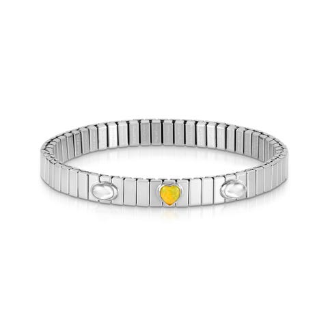 XTE GEMS bracelet with Opal and glass stones Bracelet, Exclusive Online, with Silver and stones