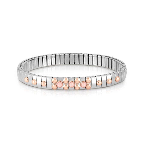 Bracciale Extension con Pietre colorate naturali Bracciale in Acciaio con Pietre