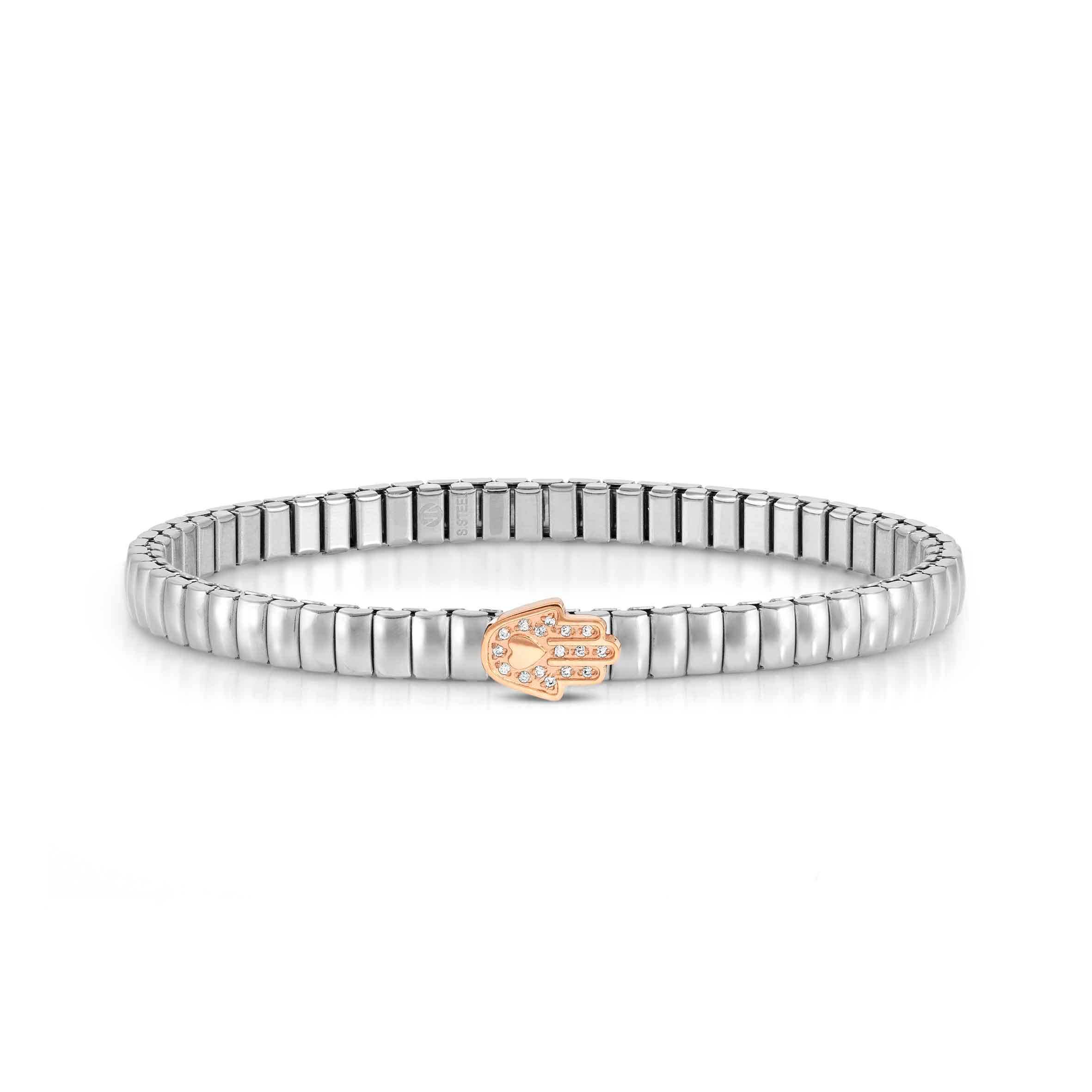 Nomination Bracciale Extension in Acciaio con Mano di Fatima