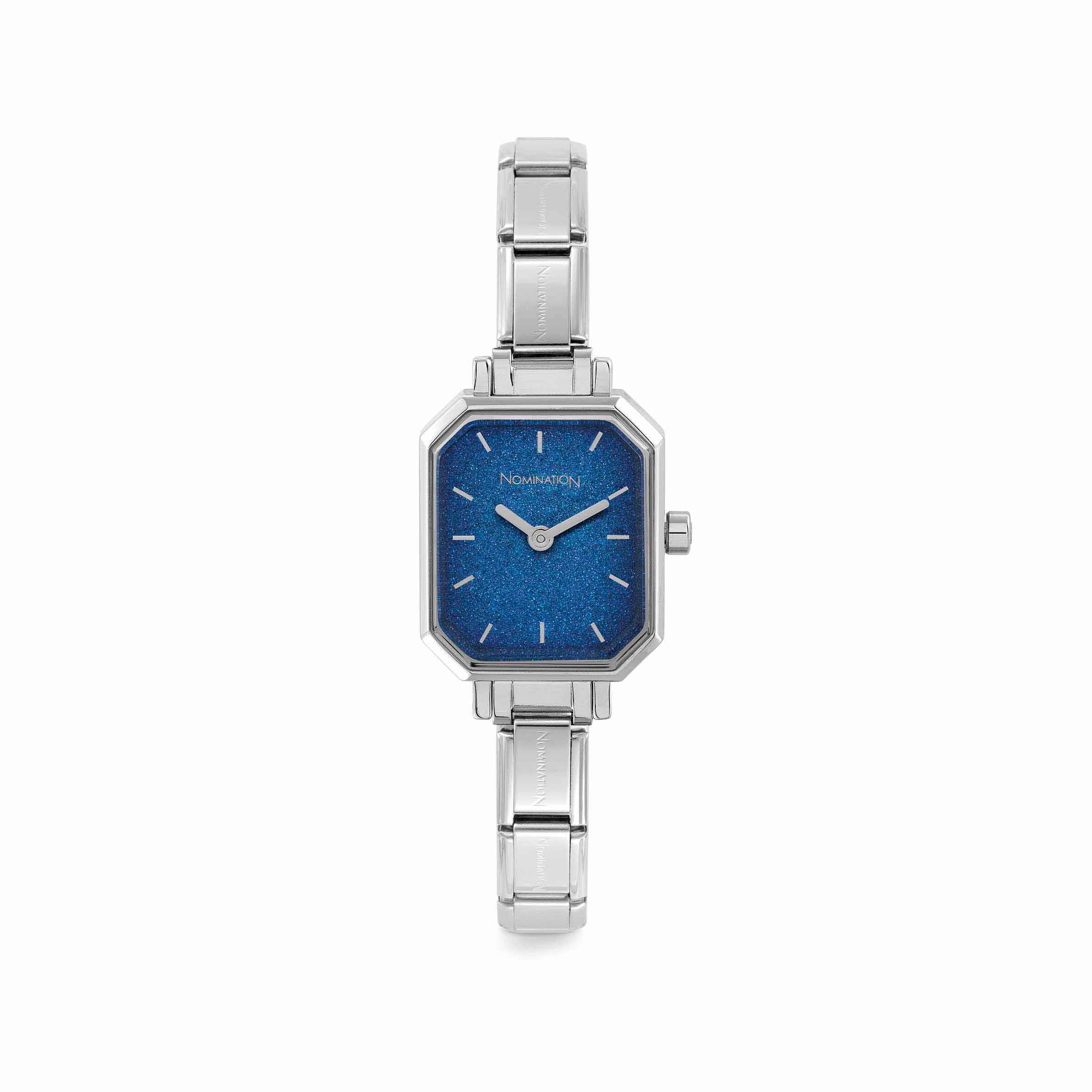 Composable Watch with Blue Glitter Dial Nomination