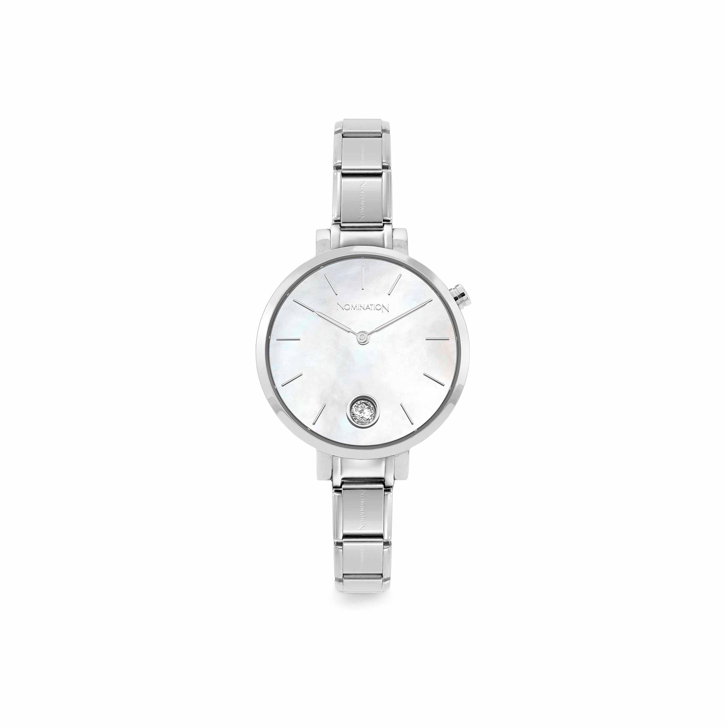 Nomination Orologio Composable in Madreperla con Zircone