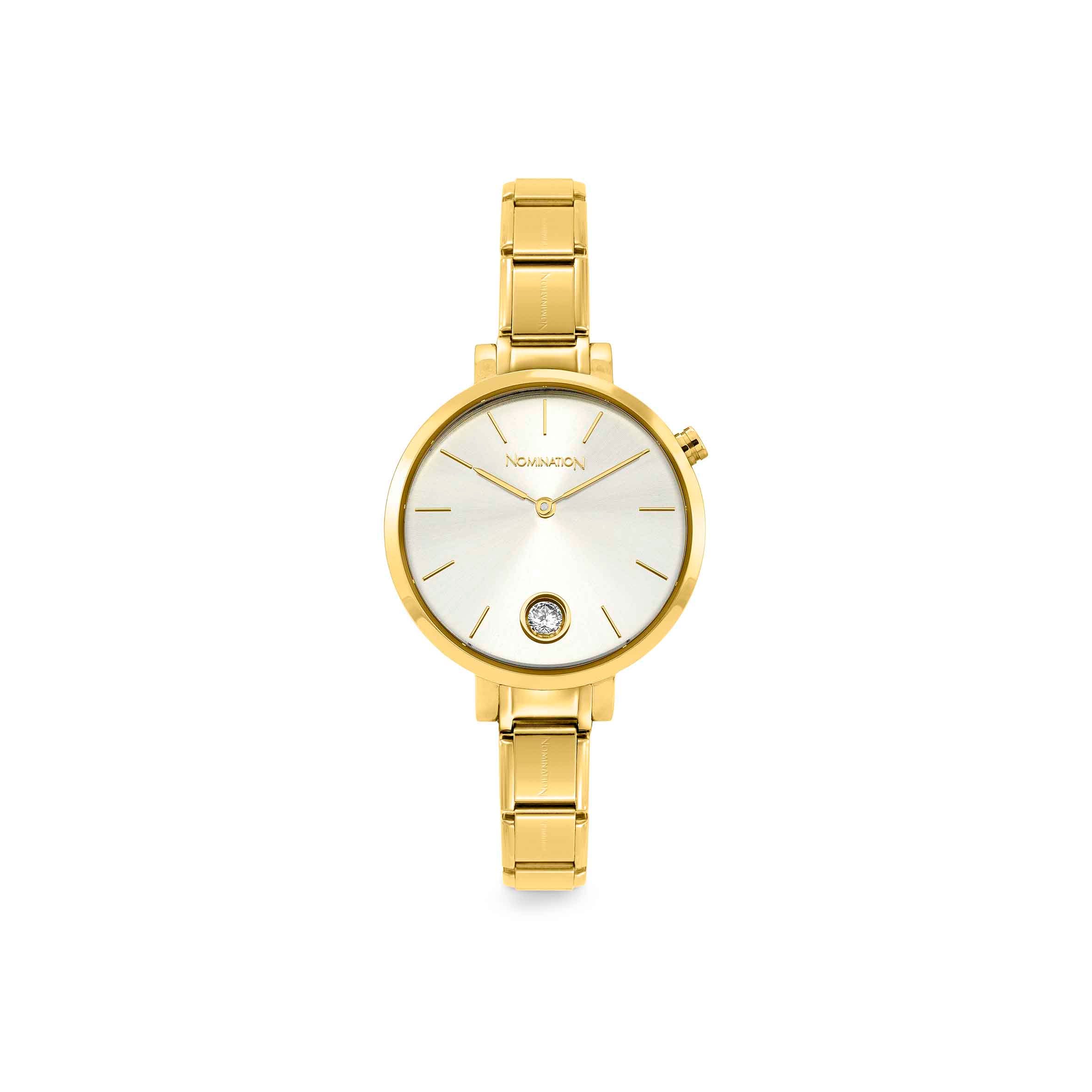 Nomination OROLOGIO COMPOSABLE ORO GIALLO CON ZIRCONE