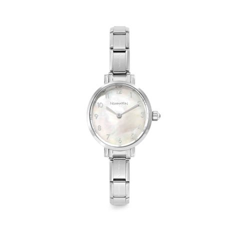 Paris Oval watch Mother of Pearl dial Stainless steel watch with oval dial that can be personalised