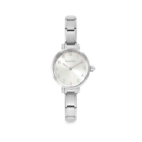 Paris Oval watch Sunray Silver dial Watch in stainless steel that can be personalised