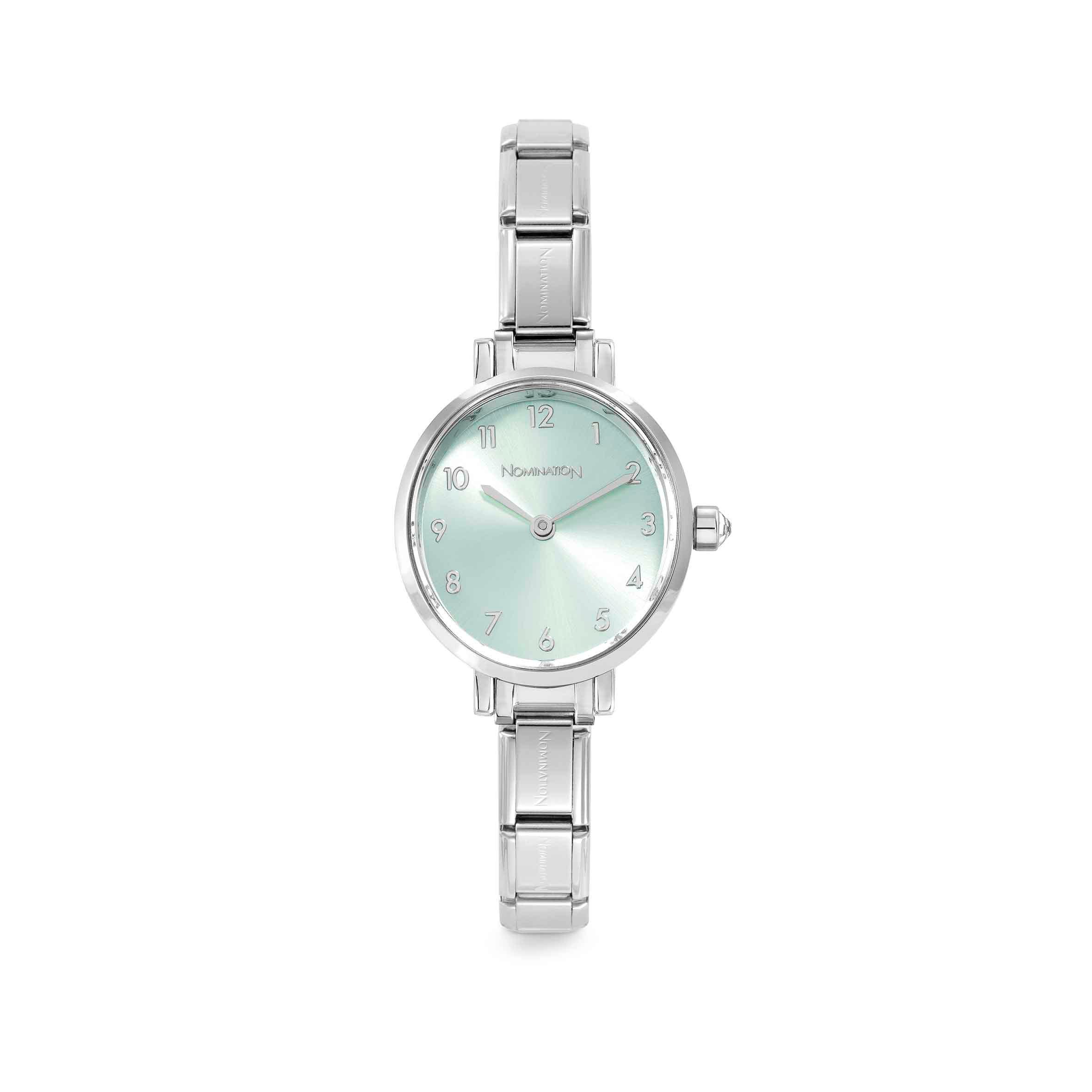 Nomination Orologio Composable Time Verde Acqua Sunray Ovale