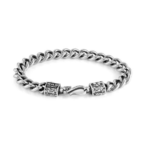 Bracciale Freedom con scritta “Wild Spirit” Bracciale in Ottone con Scritta