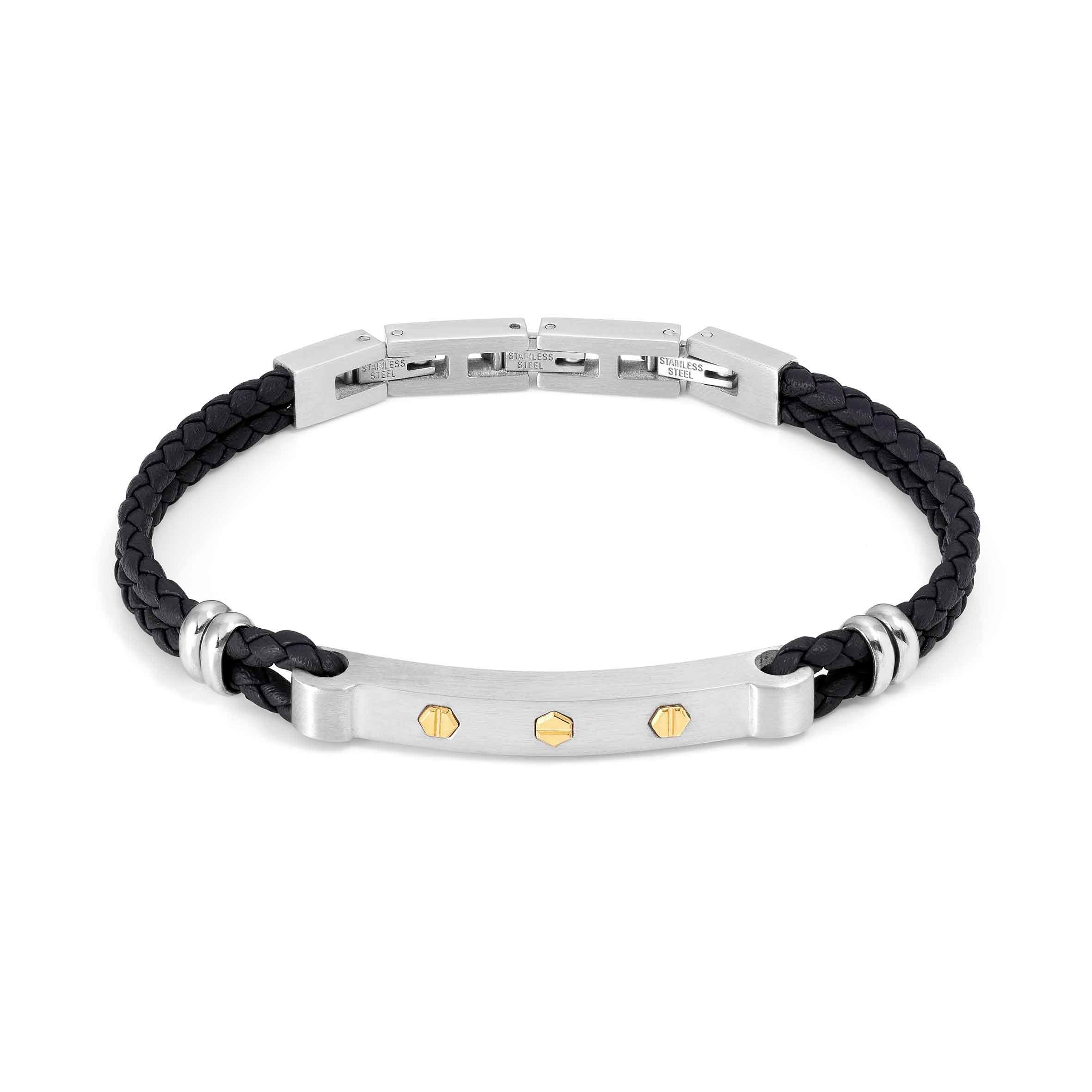 Nomination Bracciale Manvision con viti esagonali oro