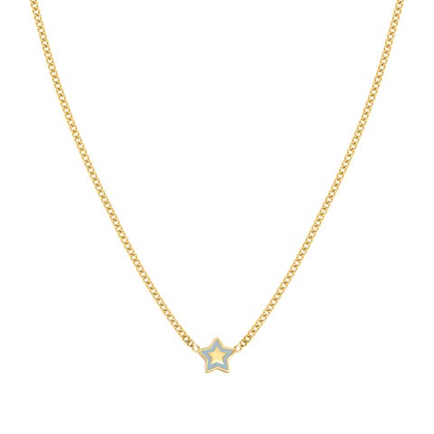 FairyIcons necklace with Star Stainless steel necklace with enamel