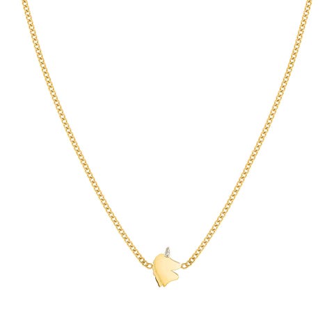 FairyIcons necklace Unicorn Stainless steel necklace with fantasy symbol and enamel
