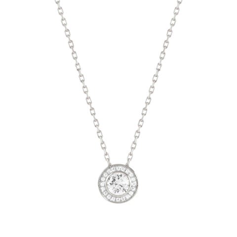 Halskette Aurea Silber und Steine Halskette mit Anhänger und Cubic Zirkonia