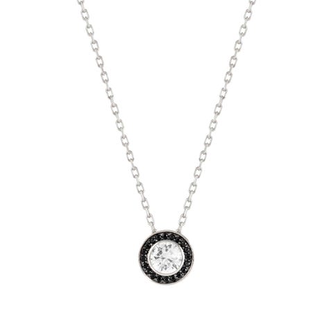 Collier Aurea argent 925 et pierres Collier solitaire avec zircones cubiques