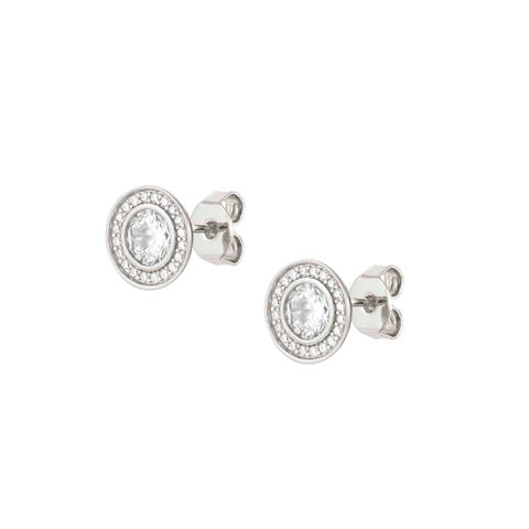 Ohrstecker Aurea in Silber Ohrringe in 925er Silber und Cubic Zirkonia
