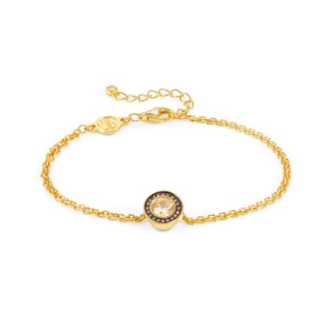 Bracelet Aurea avec zircones cubiques Bracelet en argent 925 et zircones cubiques colorées