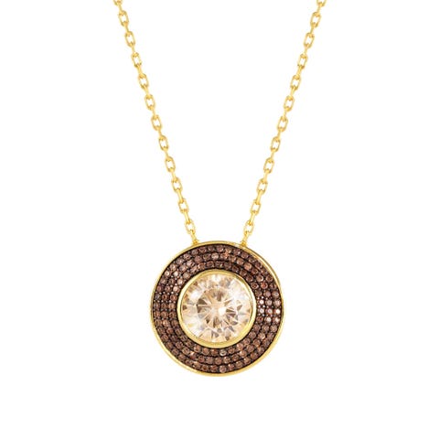 Collier Aurea argent et zircones cubiques Collier en argent et pierres