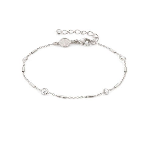 Bella Details Ed. bracelet, silver with CZ Sterling silver bracelet with gemstones