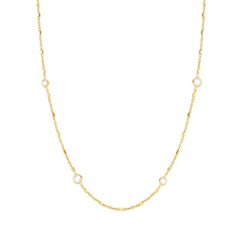 Bella Details Edition necklace, sterling silver Sterling silver necklace with Cubic Zirconia
