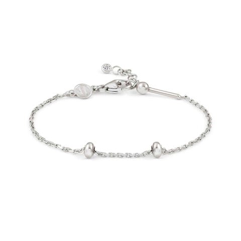 Simple SeiMia Bracelet in Sterling Silver and Cubic Zirconia Rhodium treated bracelet with Cubic Zirconia