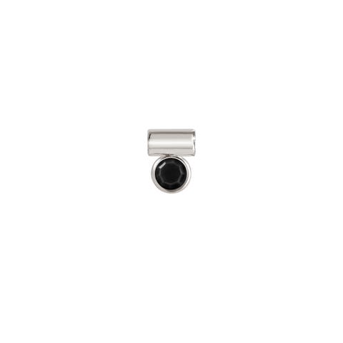 Pendentif SeiMia avec Cubic Zirconia noir Symbole en Argent 925 avec Pierre colorée