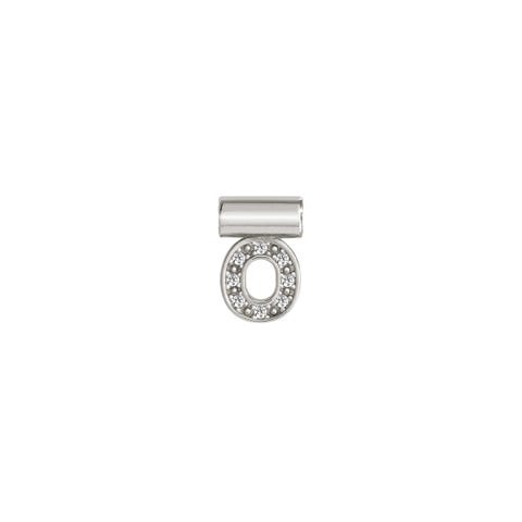 SeiMia Pendant with Letter O Alphabetic Letter in Sterling Silver
