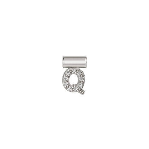 SeiMia Pendant with Letter Q and Cubic Zirconia Letter of the alphabet in Sterling Silver
