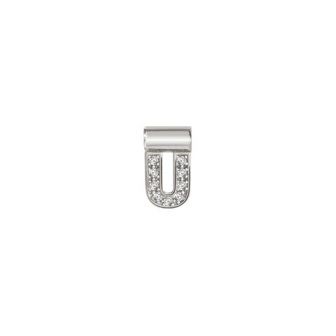 SeiMia Pendant with Letter U Letter with Cubic Zirconia