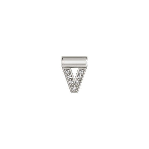 SeiMia Pendant with Letter V Letter Pendant in Sterling Silver