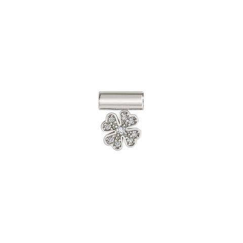 SeiMia Pendant with Four-leaf clover pendant Symbol in Sterling Silver with good luck charm